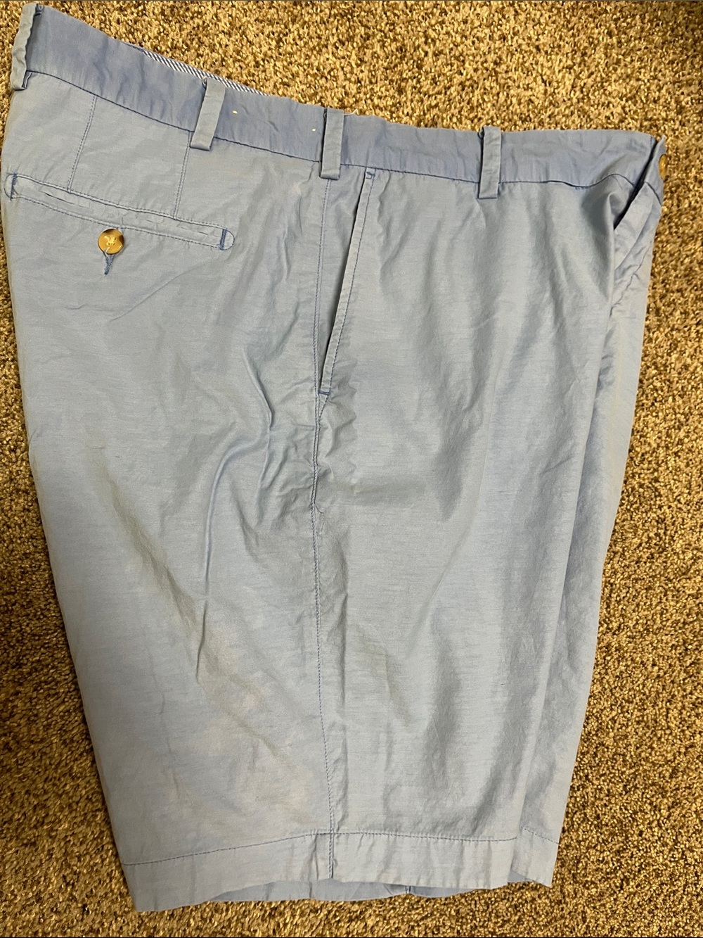 Peter Millar Soft Blue Flat-Front Men's Golf Shorts